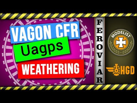 Vagon de marfă Uagps / CFR - produs exclusiv HGD /  Weathering Model Trains step by step