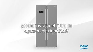 Beko ¿Cómo instalar un sistema de filtración de agua para el frigorífico? anuncio