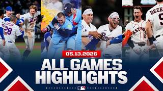 Highlights from ALL GAMES on 5/13 (FOUR teams walk it off, Ohtani lowers ERA to 0.82 and MORE!)