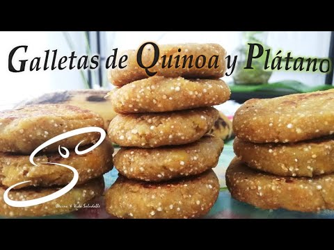 Galletas de QUINOA y PLÁTANO | Sin HORNO | Sin Azúcar | Sin Harina | Cocina & Vida Saludable