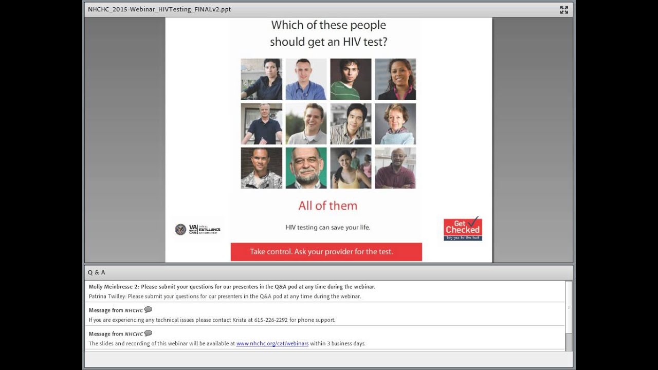 Webinar: Integrating Routine HIV Testing into Care: Strategies for Improvement and Partnership