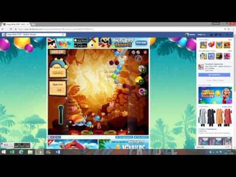 Angry Birds POP! on Facebook - Level 135 Walkthrough