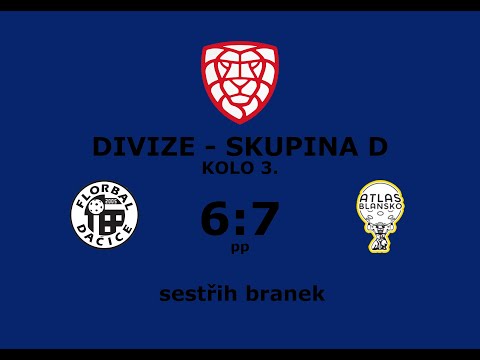 Sestřih branek 3. kolo Divize D Dačice vs Blansko