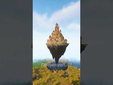 Minecraft: Rate this Castle on a Floating Island from 1-10 #timelapse #minecraft #tutorial #shorts