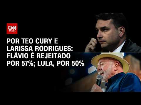 Pesquisa: 57% rejeitam voto em Flávio; 50%, em Lula | LIVE CNN