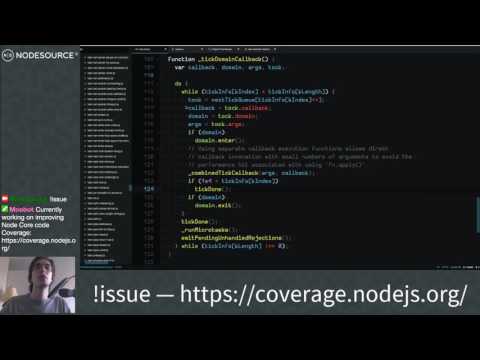Node Core Code Coverage - NodeSource Node.js Livestreams