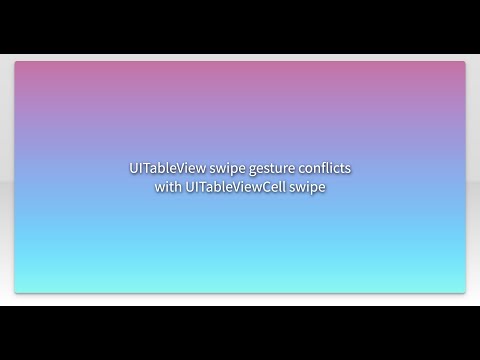UITableView swipe gesture conflicts with UITableViewCell swipe