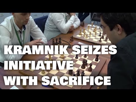 Sacrifice against sharp player | Savchenko - Kramnik | World blitz