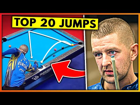 Top 20 BEST Jump Shots in Pool Billiard HISTORY
