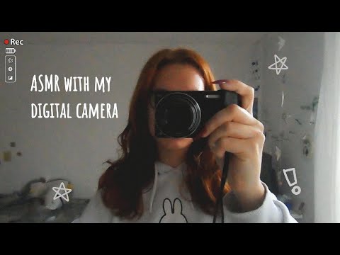 ASMR with my 12 year old digital camera ✩ lo-fi asmr, tapping on cd, switch, ps4 controller, moss ✩