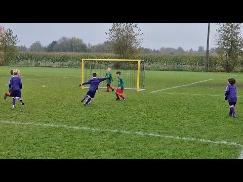 KSK Wavria U7 vs KFC Molenzonen Hallaar U7 match best of Eric 🦊 #fall2024 #football #footballskills