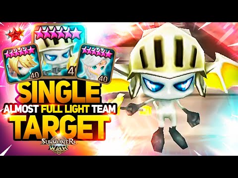 CRAZY TEAM with 300 SPD SINGLE TARGET DAMAGE DEALERS - Summoners War