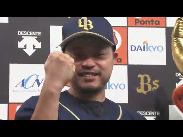 バファローズ・小谷野選手ヒーローインタビュー 2017/8/19 Bs-M