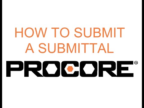 How to Submit a Submittal in Procore