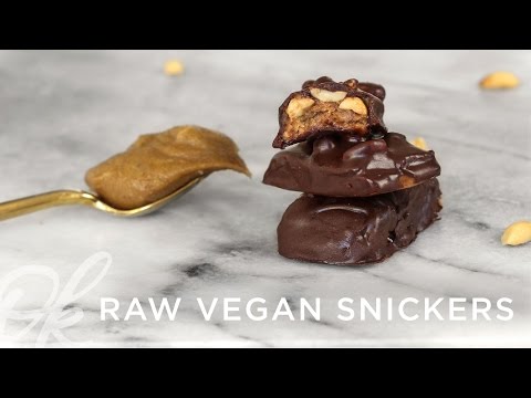 Healthy Snickers Bars | Raw Vegan + Paleo!