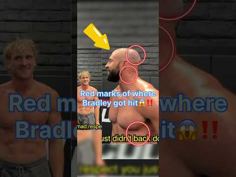 Leaked footage of the wrestling of Logan Paul vs Bradley (aftermath)😱‼️ #jakepaul #podcast #adin