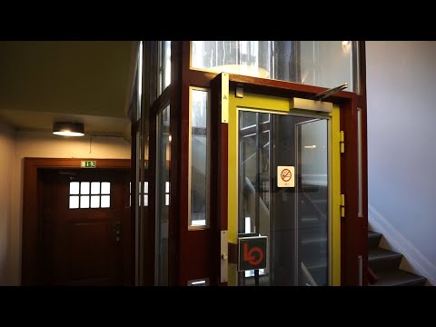 2x 1925 Titan traction elevators (mod by KONE) @ Rosenørns Allé 12-14, Frederiksberg, Denmark