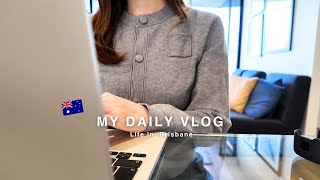 VLOG｜29歳駐妻の日常👩🏻‍💻🤎｜本帰国後のキャリア、どうする？｜社会人vlog｜オーストラリア生活｜ブリスベン