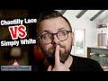 Simply White Vs Chantilly Lace Benjamin Moore Paint