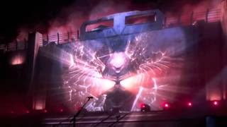 Entrée scène Johnny hallyday 2012