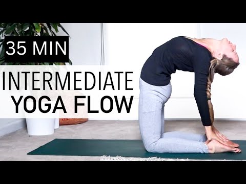 35 Min Yoga Stretch Flow For Tired Days | Intermediate Yoga With Camel Pose (Ustrasana)