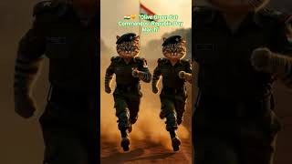 🇮🇳🐱 “Olive Green Cat Commandos: Republic Day March”#cat #police #ai #toonmasti9262