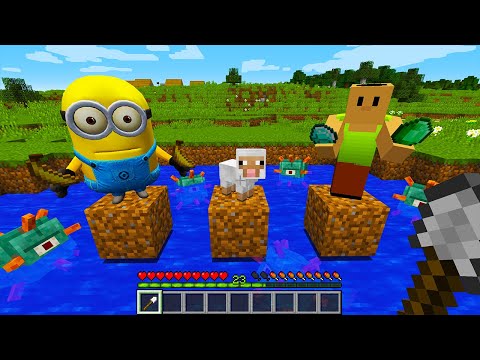 WHO to SAVE SHEEP or MINION with HAMOOD HABIBI in MINECRAFT - Cursed Gameplay Movie Traps