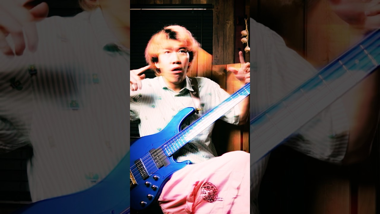 このフルアルミボディベースの音が気持ち良すぎてマジやばい #ぴんはげ #pinkhage #ベース #bassplayer #ベースソロ #スラップ