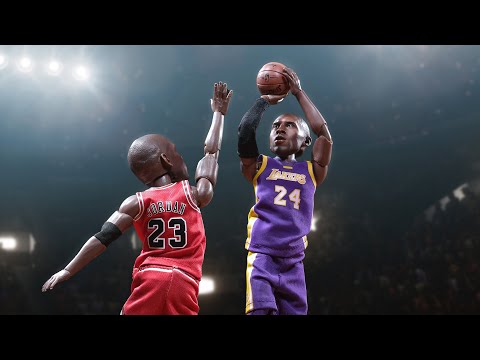 Kobe takes Jordan out with his own move! 😱 - Stop Motion