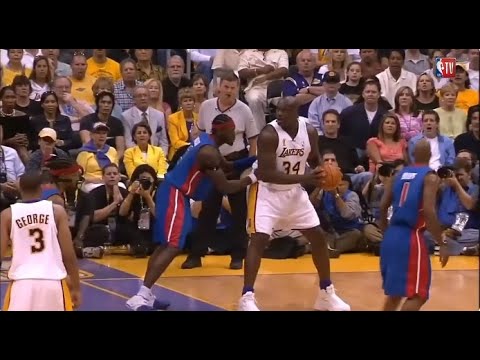 Ben Wallace's Defense on Shaq (Game 1 - 2004 Finals)