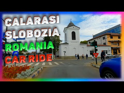 From The Calarasi City Towards To The Slobozia City. Romania. Car Ride.