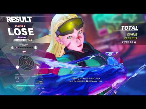 STREET FIGHTER V Cobelcog (Cammy) vs Demon_KiddxX ::StunGun:: (Ryu)