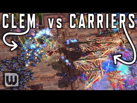 Did Clem hard counter MASS CARRIERS?! - StarCraft 2