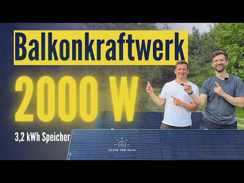 2000W balcony power station - 3.2 kWh storage: build up, operation Anker SOLIX Solarbank 2 E1600 Pro
