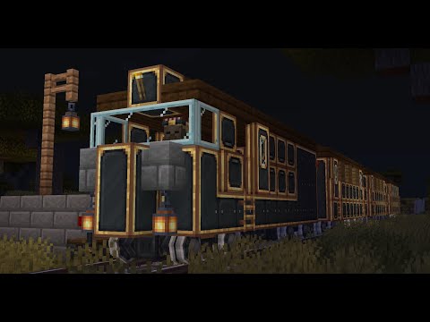 The magic of trains in Minecraft Create mod