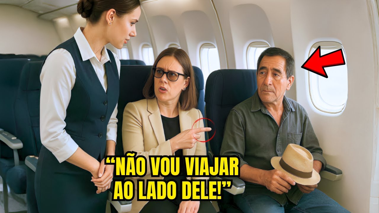 MULHER RICA SE RECUSA A SENTAR PERTO DE AGRICULTOR NO VOO E MUDA DE ATITUDE AO DESCOBRIR QUEM ELE É