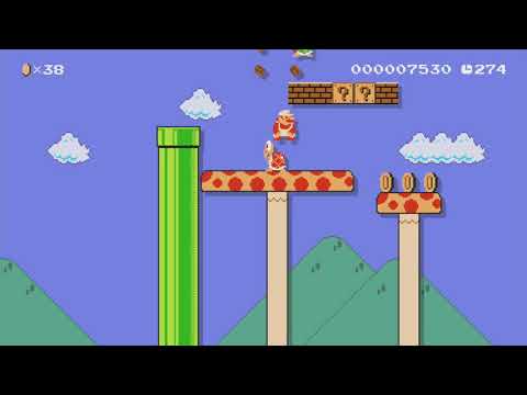 A classic SMB level 1-1 by TheKikolol - Super Mario Maker - No Commentary 1bm