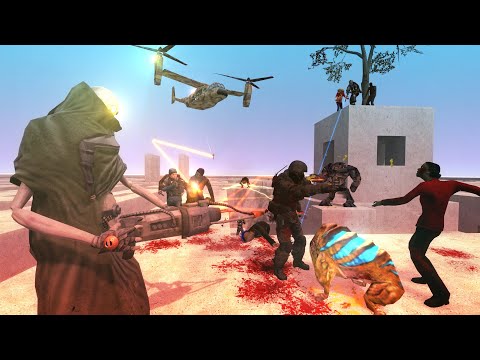 Half-Life Universe VS Lethal Necrotics (Gmod NPC Battles)
