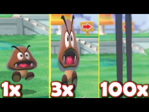 What if Mario enemies got taller? [Super Mario 3D World + Bowser's Fury modding]