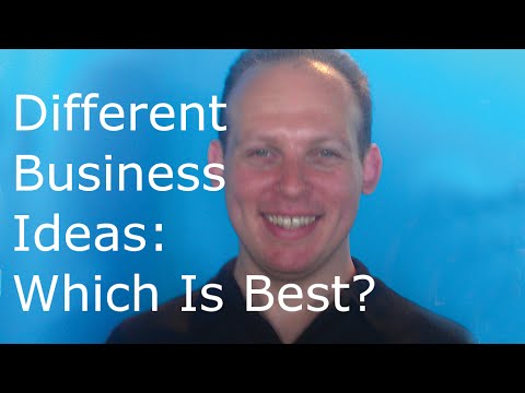 What are the best business ideas & different types of business ideas Video