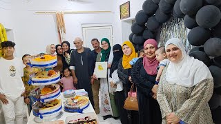 جمعت كل الاحباب من أهلى وأخواتى وأهل جوزى الفرحه مزدوجه احتفال بال100000مشترك ????وعيد ميلاد سمسمه بنتى