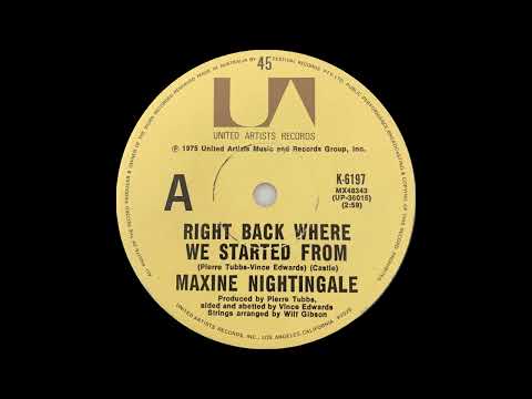 1975/76: Maxine Nightingale - Right Back Where We Started From - 45