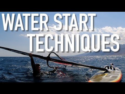 Windsurfing waterstart recovery techniques