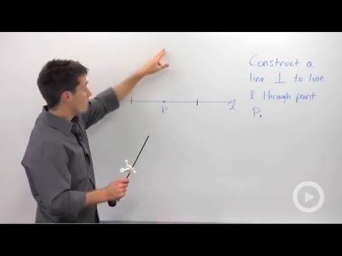 Constructing a Perpendicular at a Point on a Line