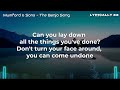 Mumford & Sons - The Banjo Song (Lyrics)