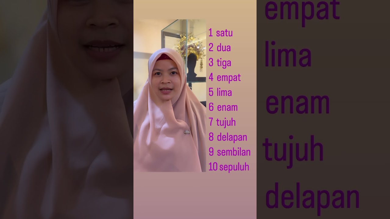 Indonesian language. Learn numbers. 10 most Important words #study #lesson #shotrs