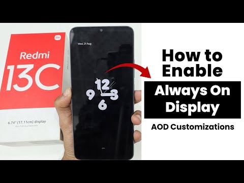 How to Enable Always On Display in Redmi 13C | AOD Customizations