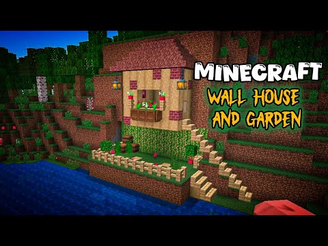 MineCraft Wall House and Garden |Easy Tutorial ||The GM GRIND |