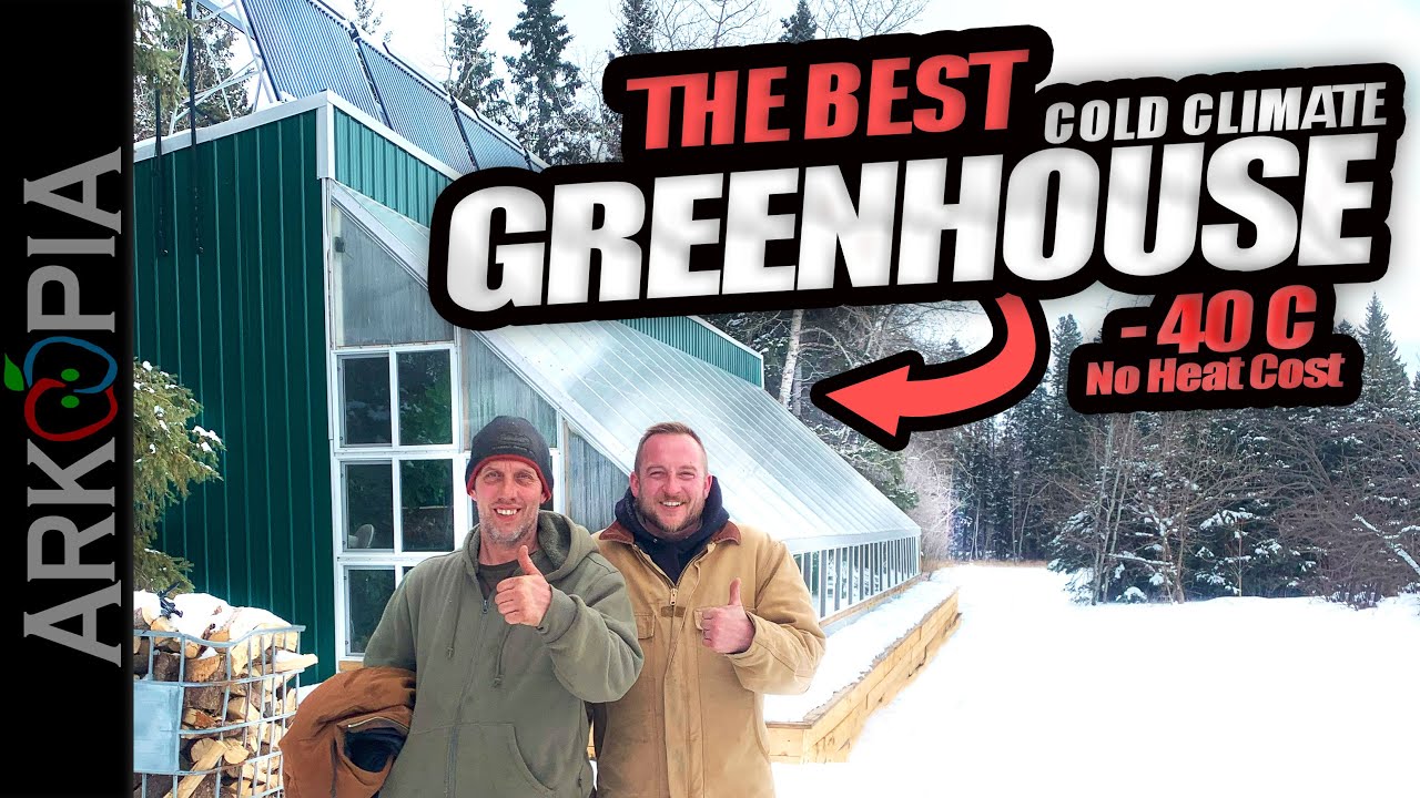 ☀️The Most Efficient Greenhouse on Earth | $100/year to heat in -40C with Sand Battery Thermal Mass