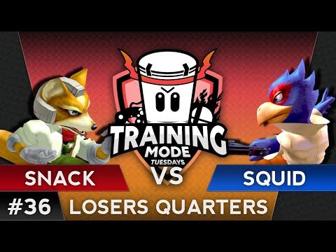 TMT 36 - Lil'Snack (Fox) VS Squid (Falco) - SSBM Losers Quarters - Smash Melee